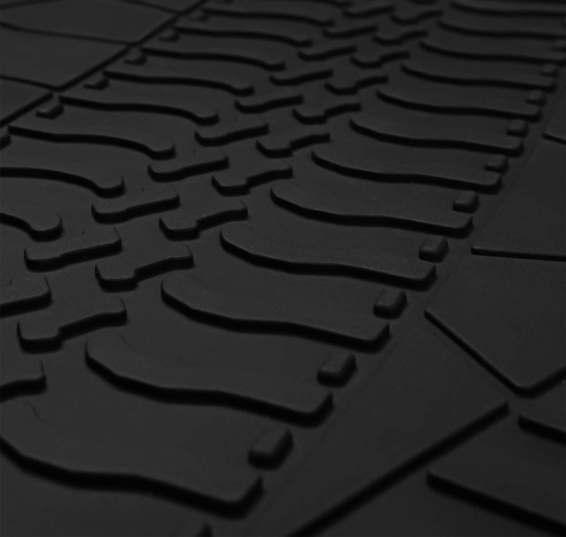 San Auto Cargo Liners Custom Fit for Jeep Cherokee 2014 2015 2016 2017 2018 2019 2020 2021 2022 2023 Trunk Mats Full Black Rubber for All Weather Heavy Duty Odorless - Image 3